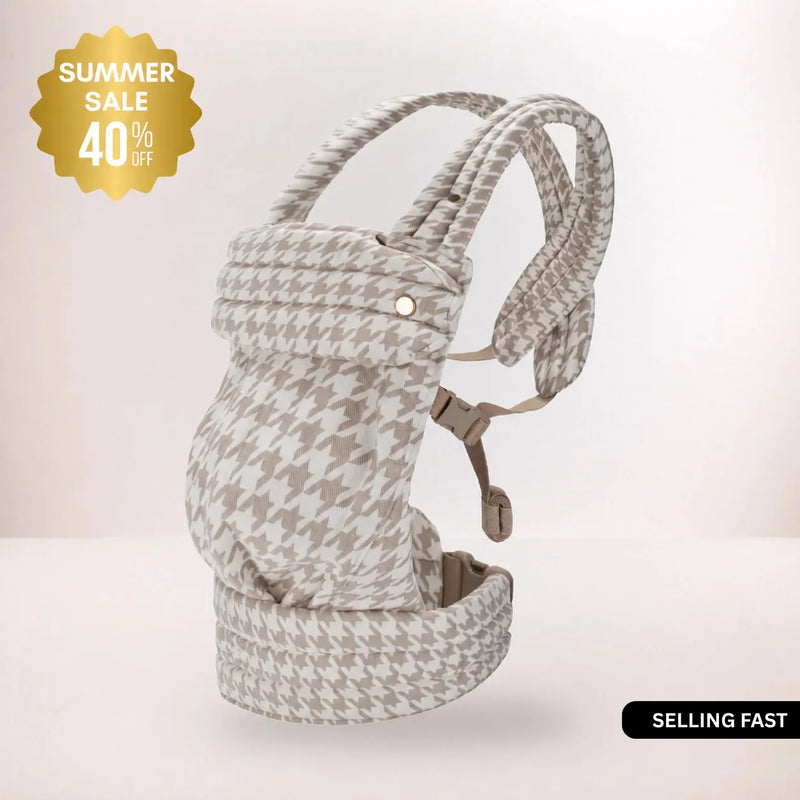 KINHOA BabyCarrier™  - Beige Houndstooth