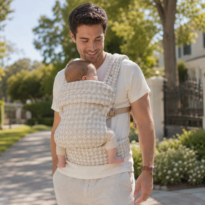 KINHOA BabyCarrier™  - Beige Houndstooth