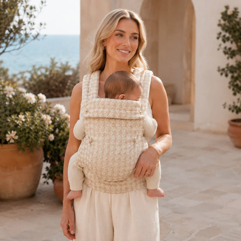 KINHOA BabyCarrier™  - Beige Houndstooth